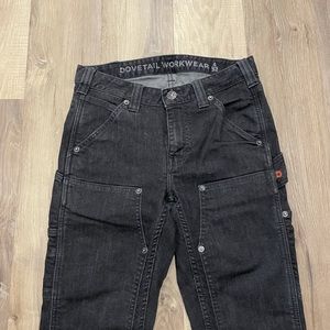 Dovetail Workwear. Maven Slim Pant in Heathered Black Denim. 4, 32 inseam.